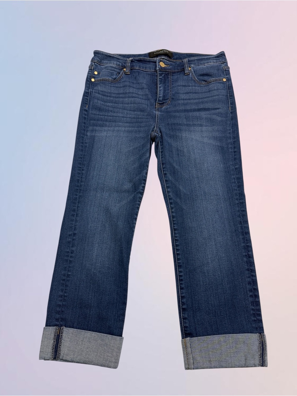 LIVERPOOL Women’s 8 Crop Blue Jeans
